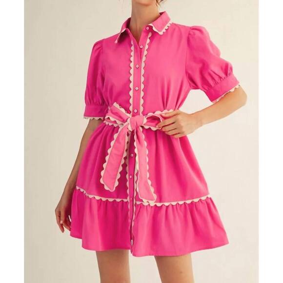 JODIFL Dresses & Skirts - NEW JODIFL jolene mini dress in hot pink